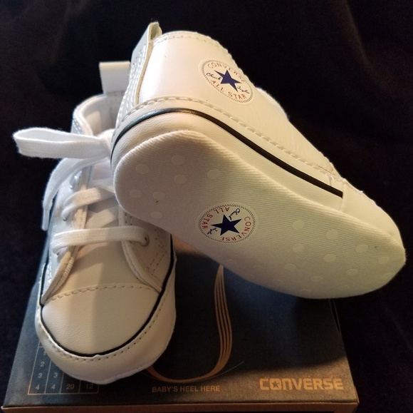 Converse Shoes Classicbaby Leather Converse Crib Sneaker Poshmark